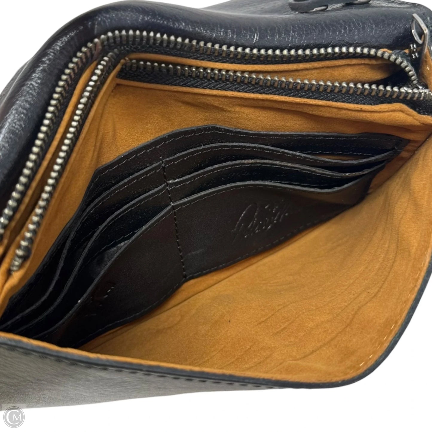 Monta Convertible Leather Crossbody Clutch Designer By Patricia Nash, Size: Medium