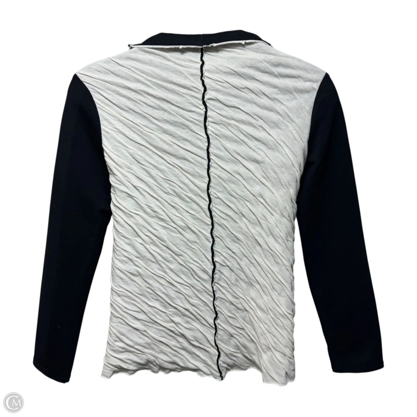 Textured Jacket By Kedziorek In Black & Cream, Size: 8 (EU 40)