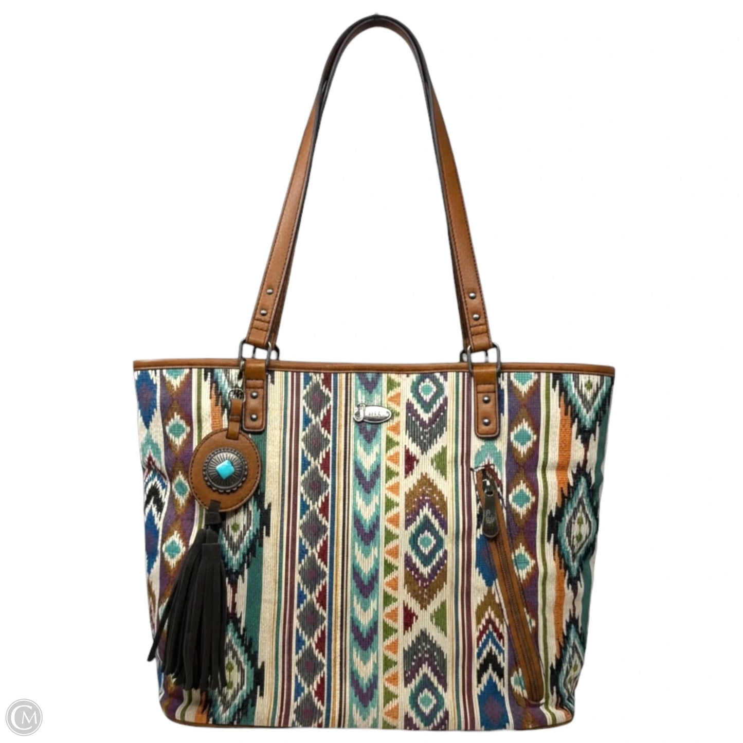 Southwest Concealed Carry Tote By Justin, Size: Medium