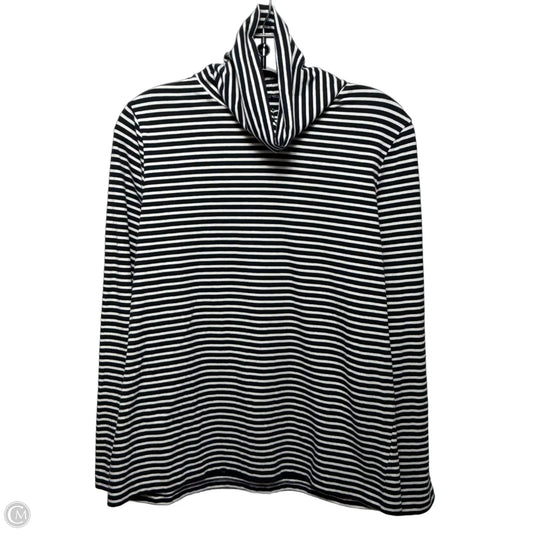 Top Long Sleeve By Talbots In Striped Pattern, Size: Lp