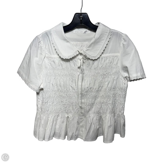 Top Short Sleeve By Altard State In White, Size: Xl