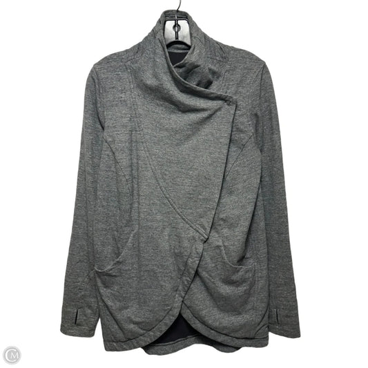 Athletic Jacket By Lululemon In Grey, Size: 6