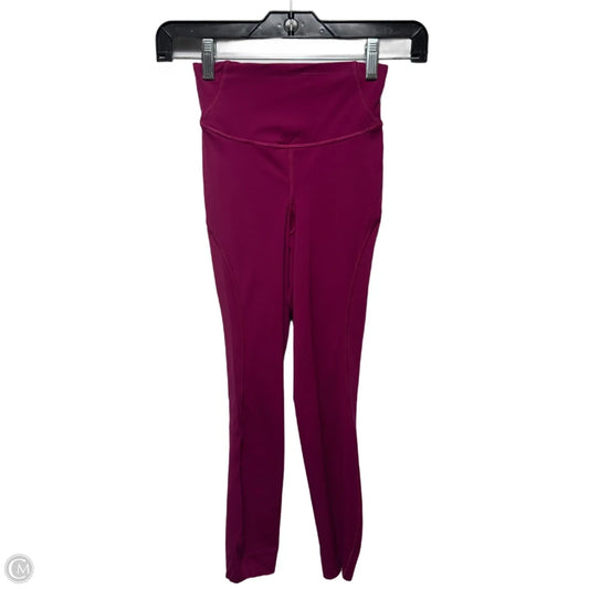 Athletic Leggings By Lululemon In Pink, Size: 0