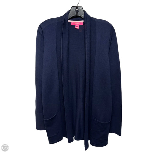 Sweater Cardigan Designer By Lilly Pulitzer In Navy, Size: S