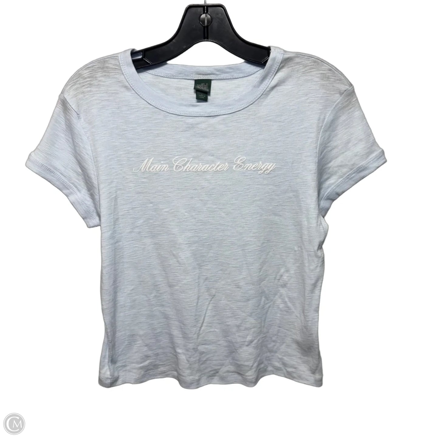 “Main Character Energy” Top Short Sleeve By Wild Fable In Blue, Size: L