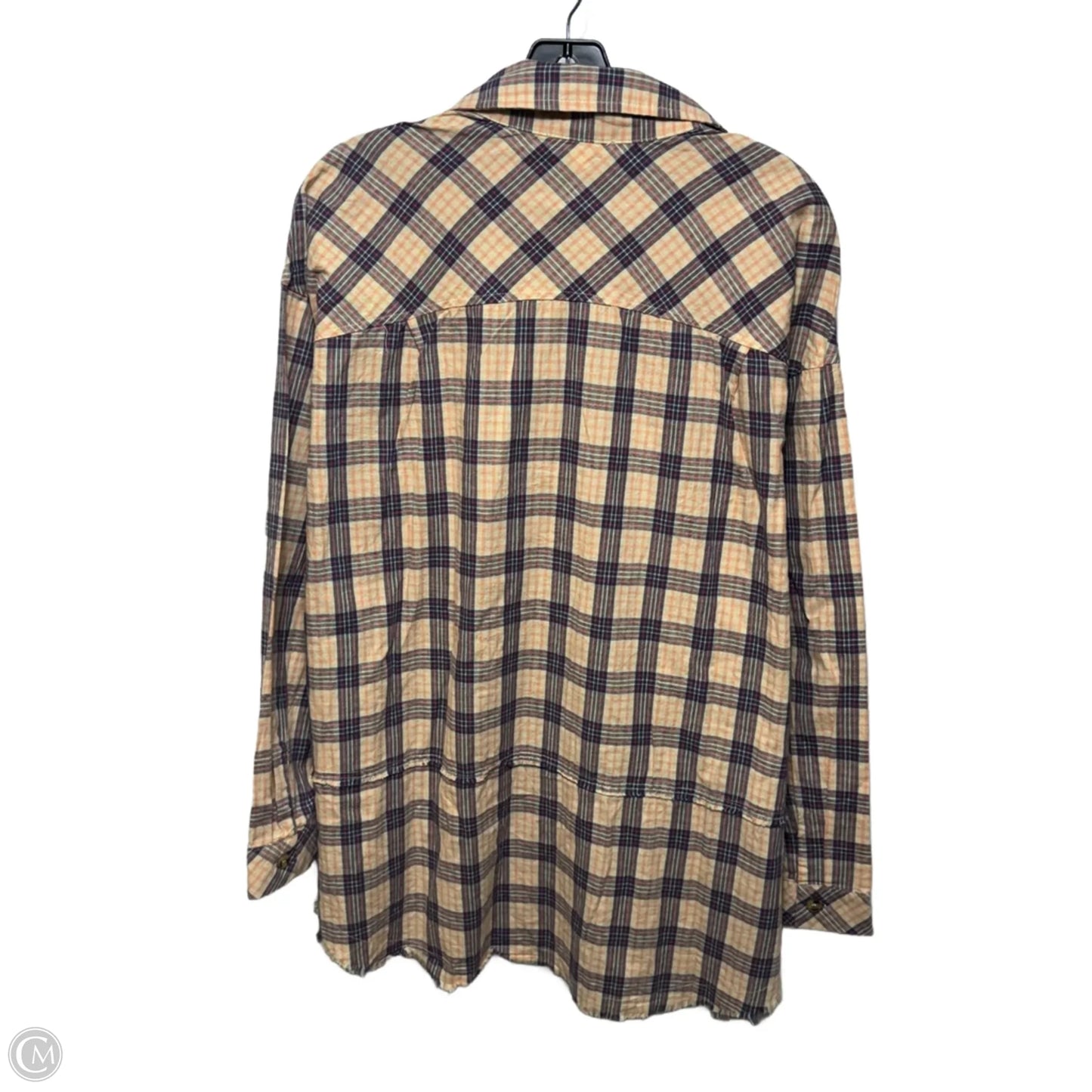 Tunic Long Sleeve By Easel In Plaid Pattern, Size: M