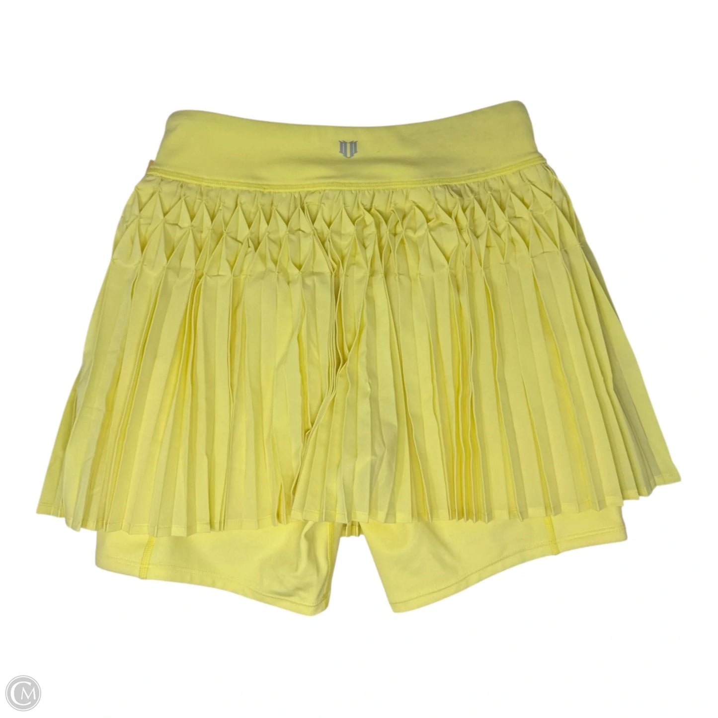 Kudos Pleated Athletic Skirt By Eleven In Yellow, Size: Xs