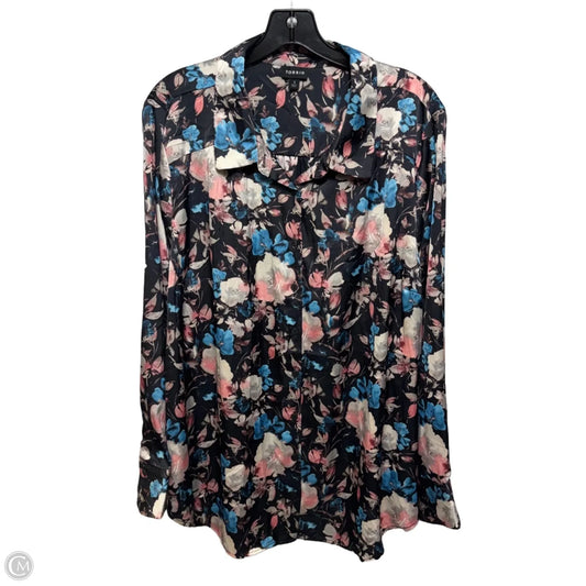 Top Long Sleeve By Torrid In Floral Print, Size: 3x