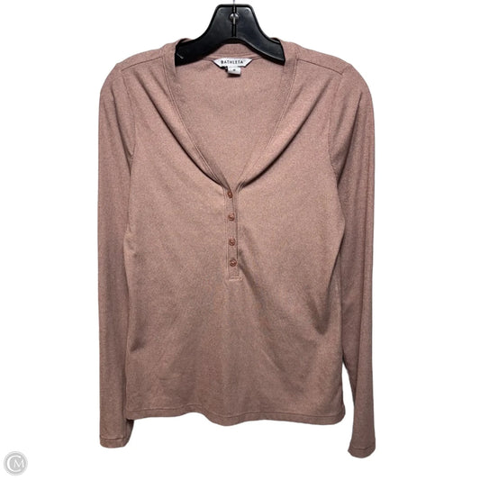 Top Long Sleeve By Athleta In Pink, Size: M