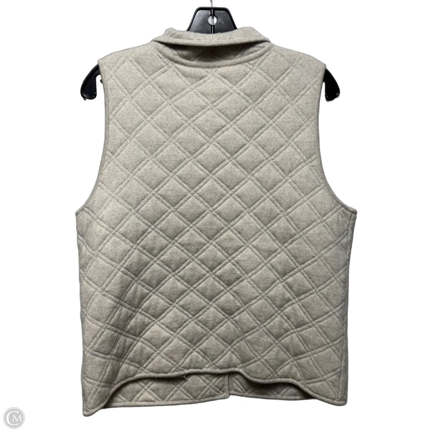 Vest Puffer & Quilted By Eileen Fisher In Cream, Size: L