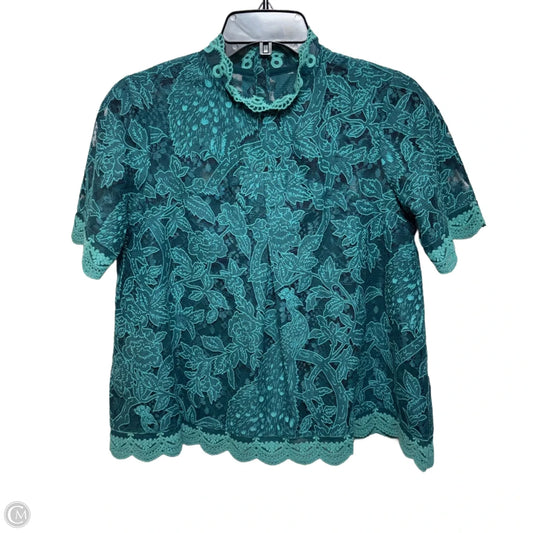 Top Short Sleeve By Hd In Paris In Teal, Size: 2