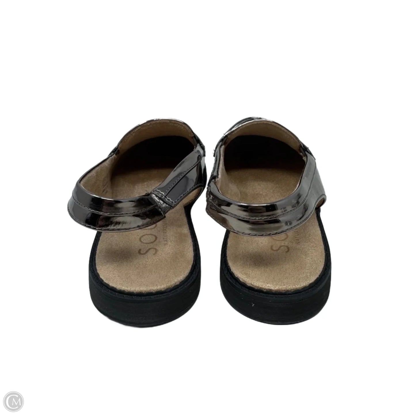 Metallic Slingback Loafer Shoes Flats By Naturalizer In Bronze, Size: 7