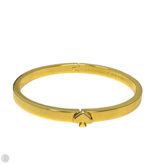 Everyday Spade Gold Tone Hinged Bangle BraceletDesigner By Kate Spade