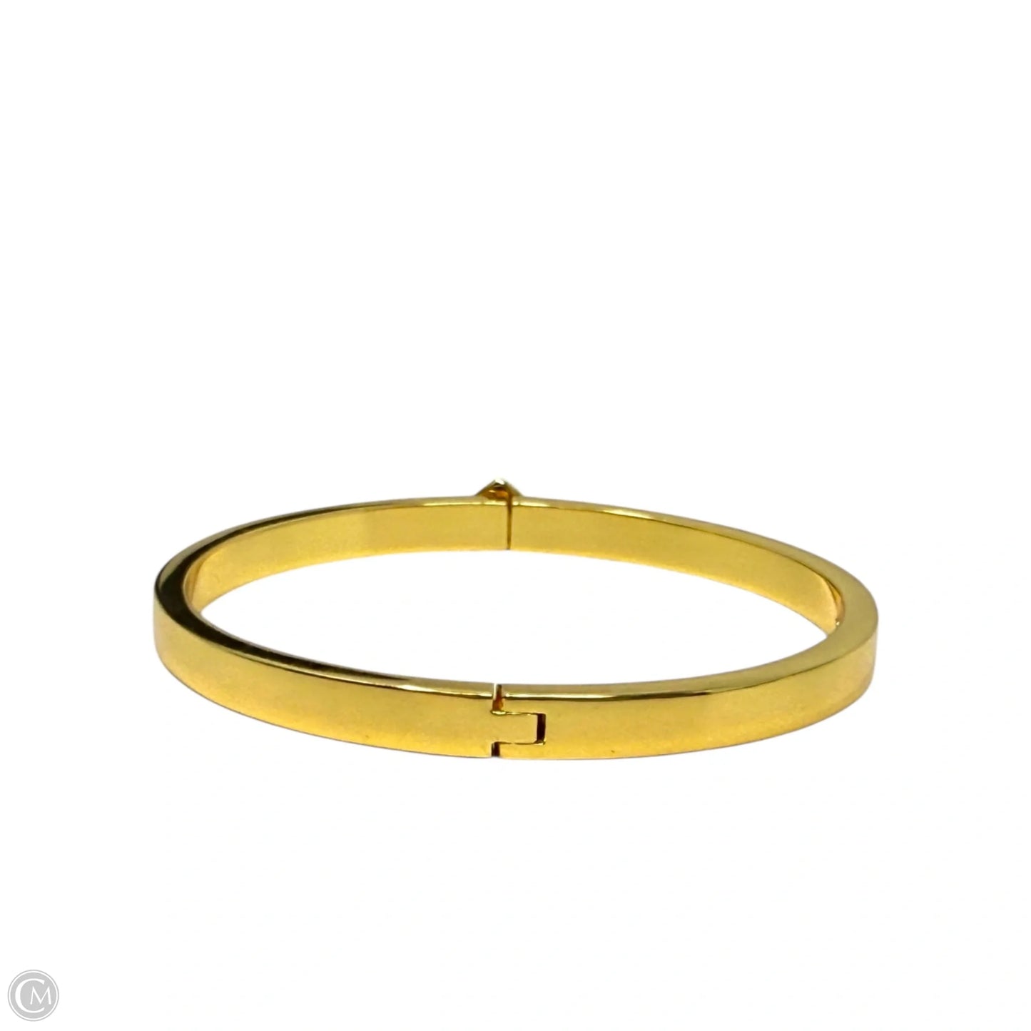 Everyday Spade Gold Tone Hinged Bangle BraceletDesigner By Kate Spade