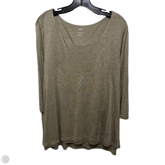 Top Long Sleeve By Pure Jill In Beige, Size: Xl