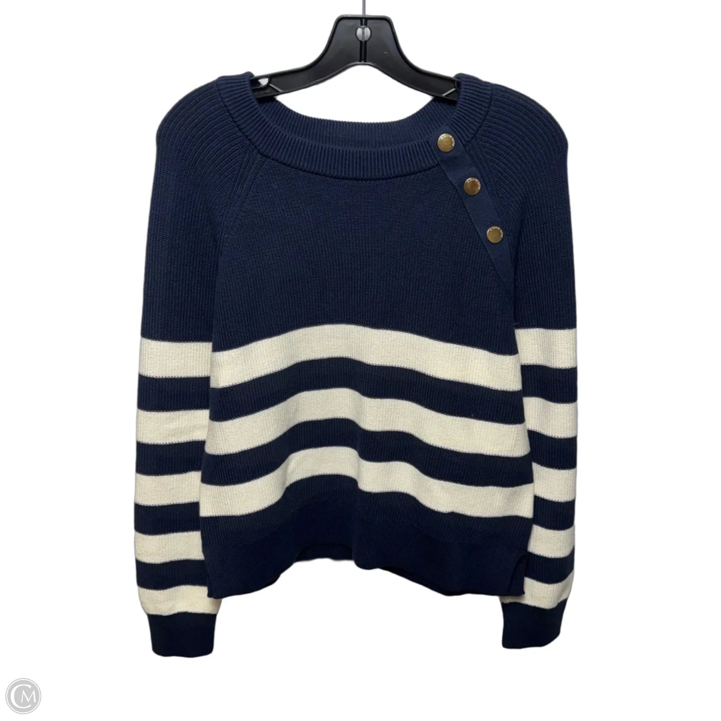 Sweater By Michael By Michael Kors In Striped Pattern, Size: L