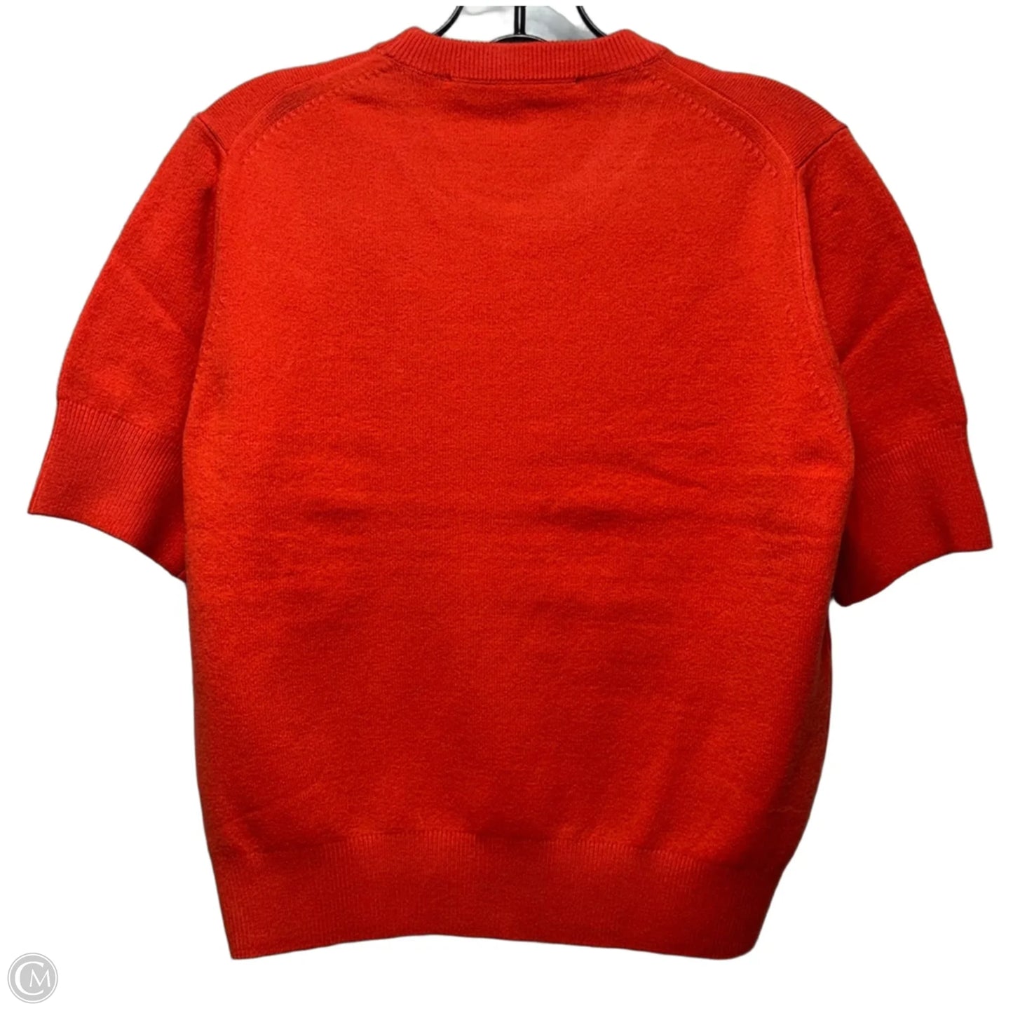 Sweater Short Sleeve By French Connection In Orange, Size: L