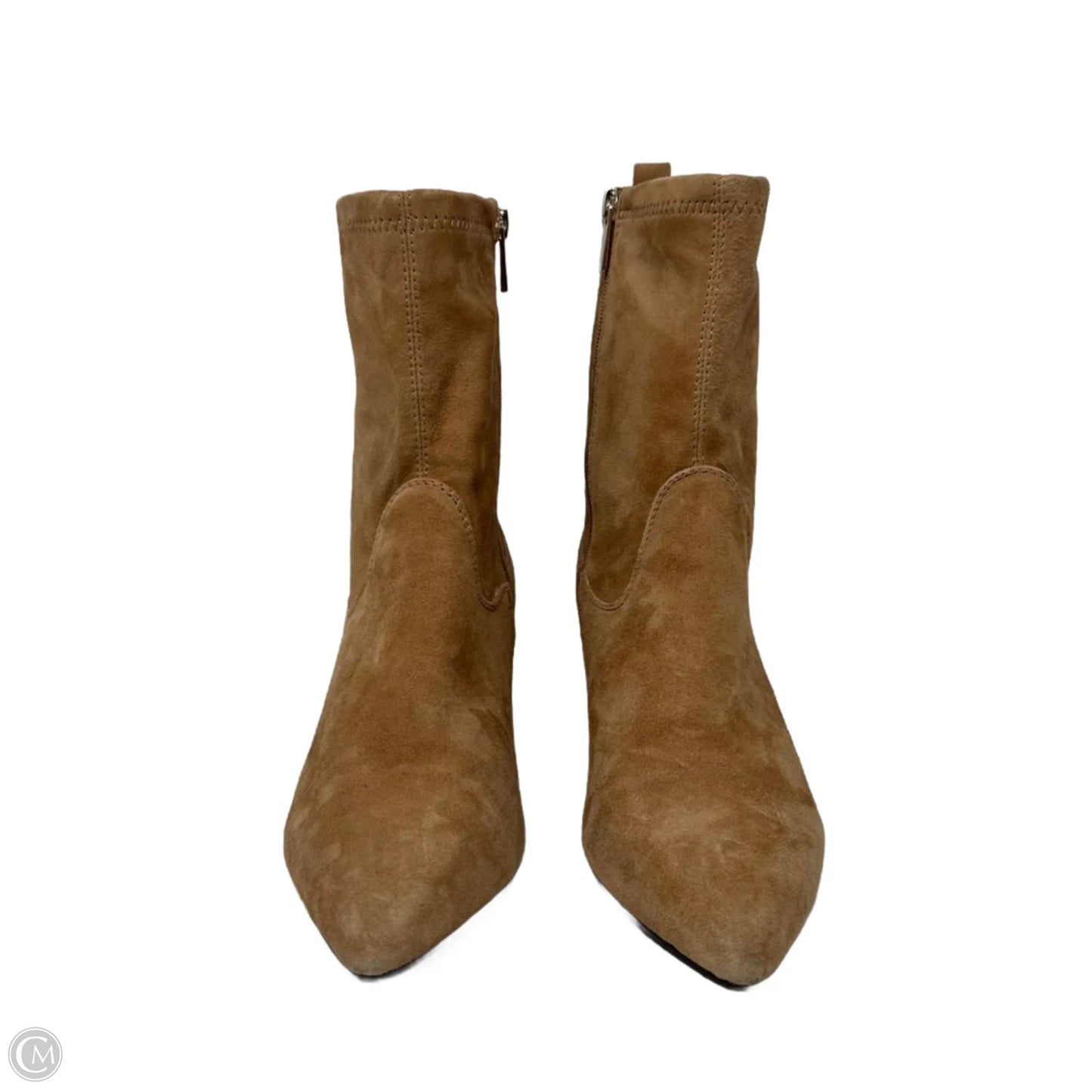 Sonira Suede Ankle Boots By Tahari In Tan, Size: 6.5