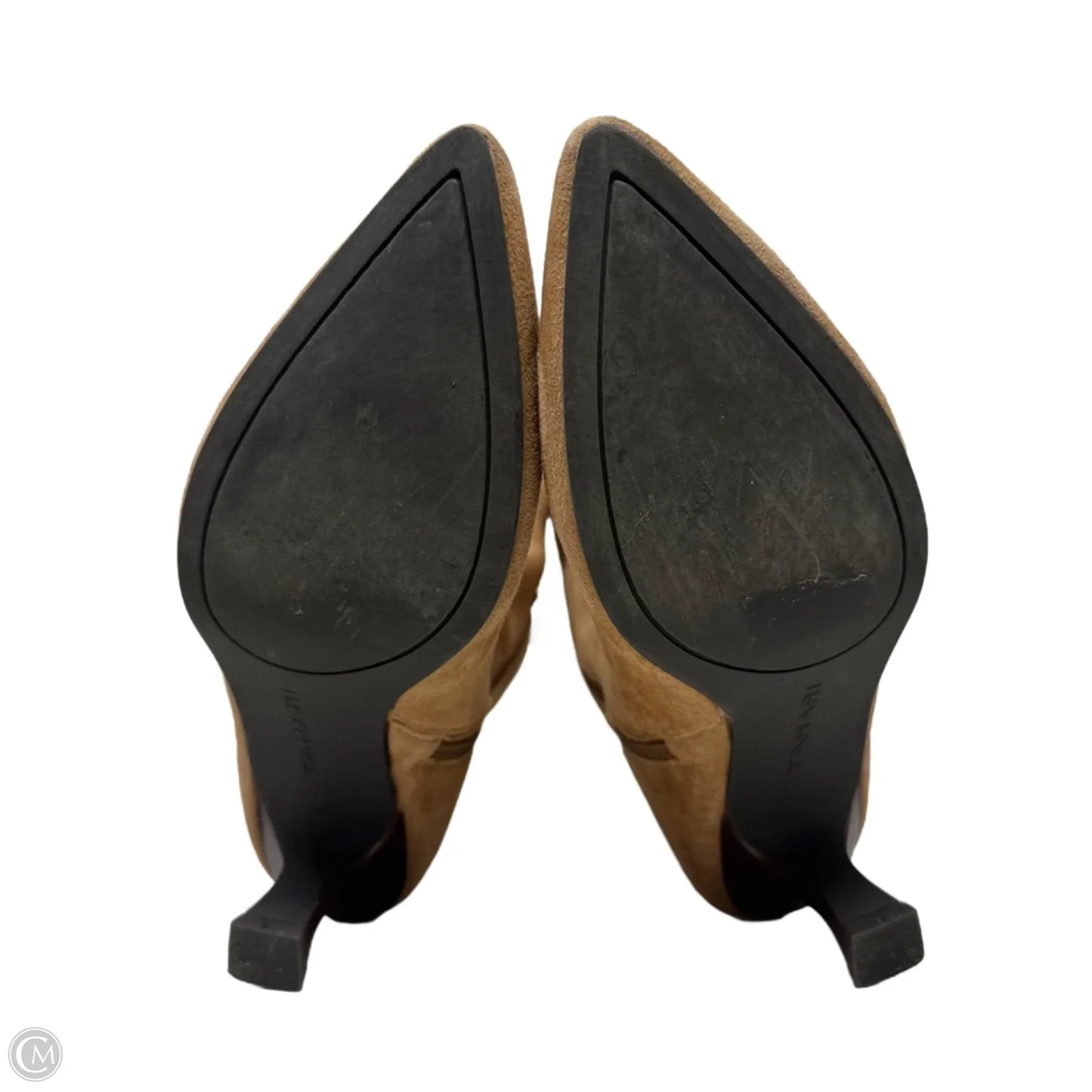 Sonira Suede Ankle Boots By Tahari In Tan, Size: 6.5
