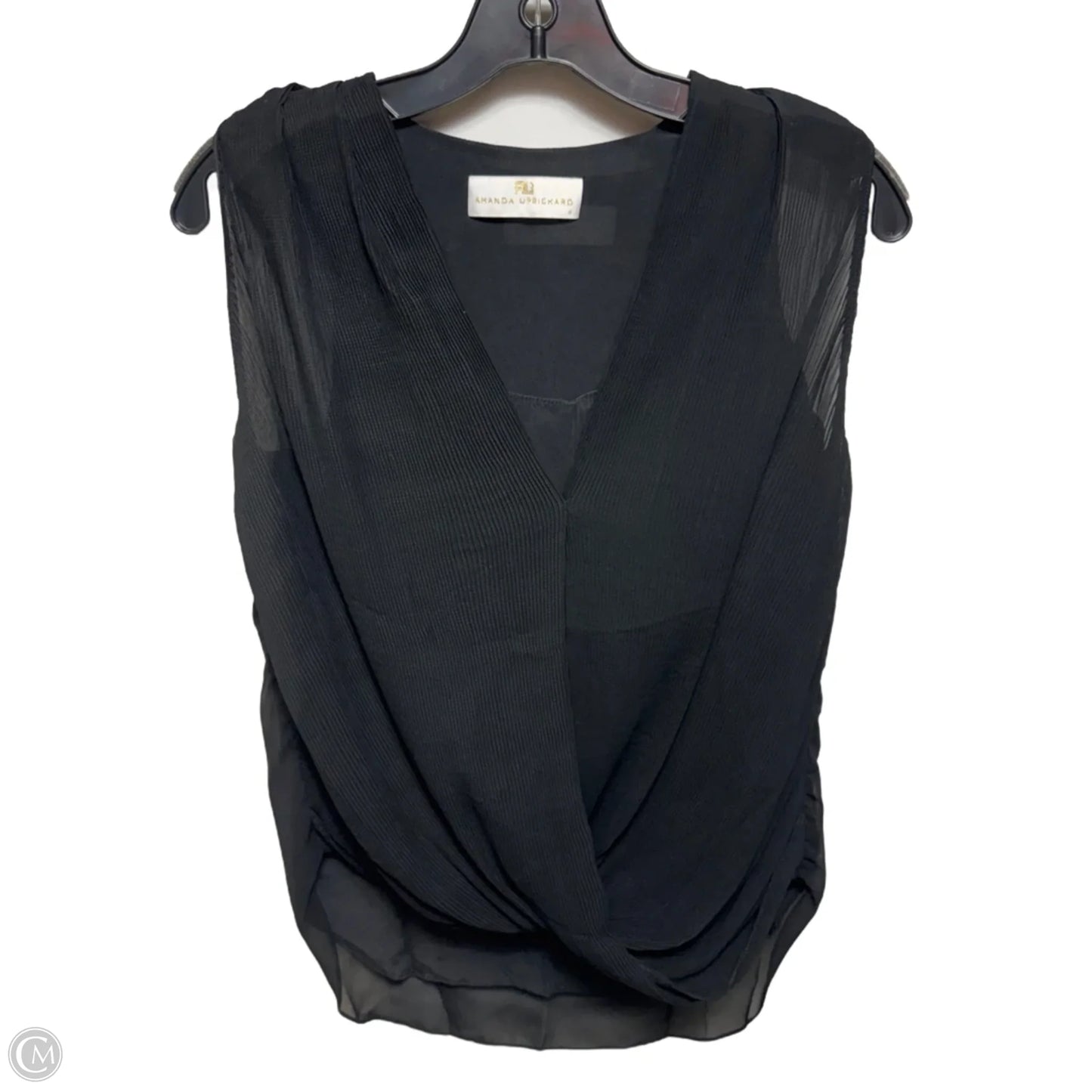 Silk Top Sleeveless By Amanda Uprichard In Black, Size: S