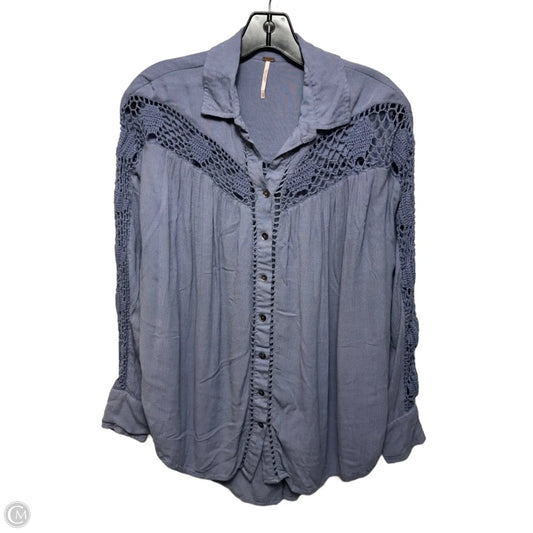 Top Long Sleeve By Free People In Blue, Size: Xs