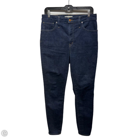 Jeans Skinny By Madewell In Blue Denim, Size: 10/30