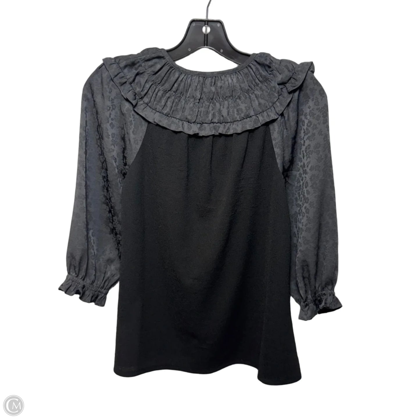 Top Long Sleeve By Current Air In Black, Size: XS