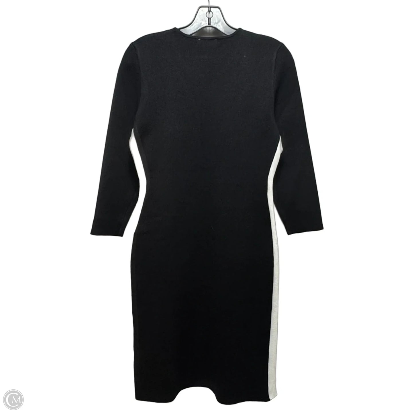Dress Sweater By Dkny In Black & White, Size: S
