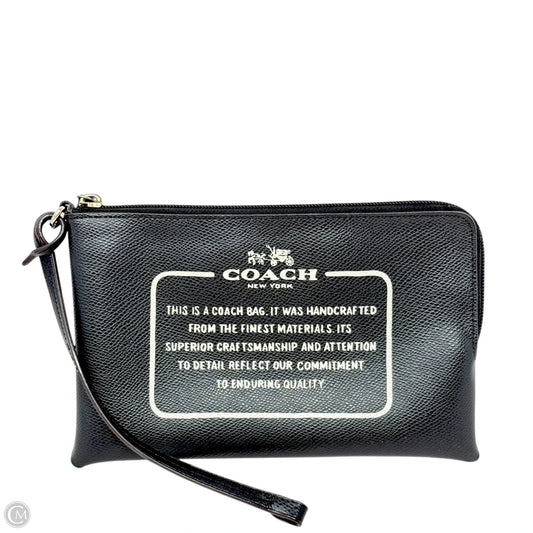 Storypatch Badge Pouch/Wristlet Designer By Coach, Size: Large