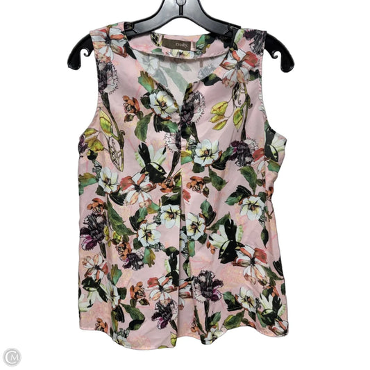 Top Sleeveless By Crosby In Floral Print, Size: S