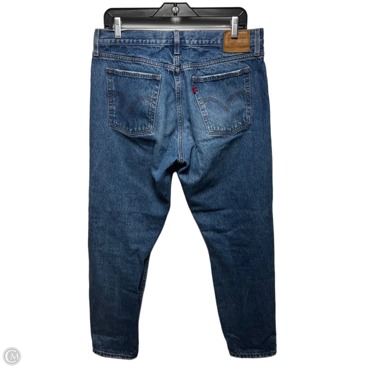 Wedgie Jeans Straight By Levis In Blue Denim, Size: 12/31