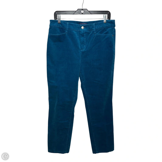 High Waist Straight Leg Pants Corduroy By Talbots In Blue, Size: 10