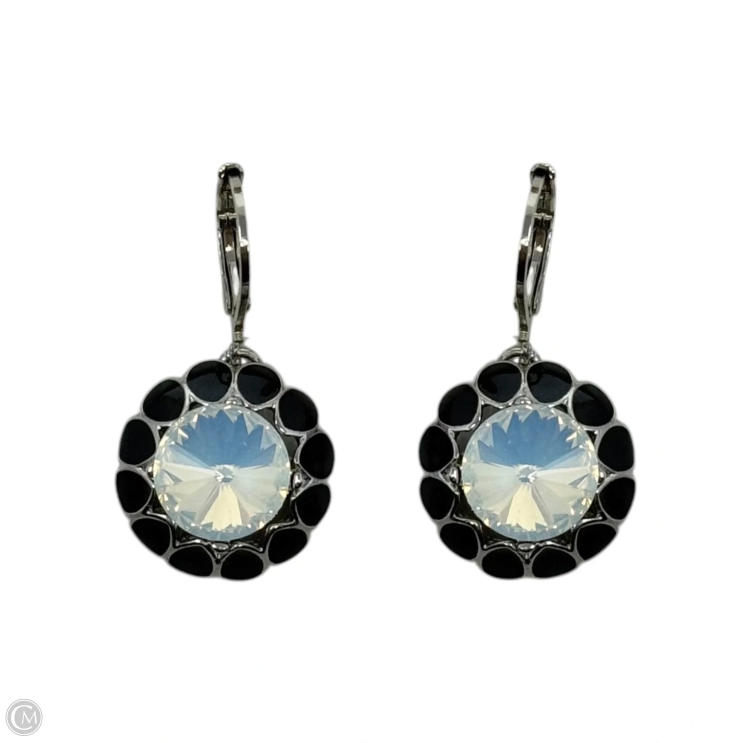 Iridescent Stone Dangle Earrings
