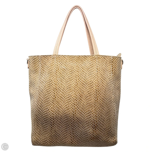 Rubina Italian Snake Embossed Leather Tote By Sorial, Size: Small