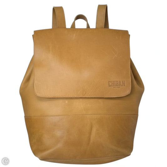 Elsa Ethiopian Leather Laptop Backpack  By Chiban, Size: Large