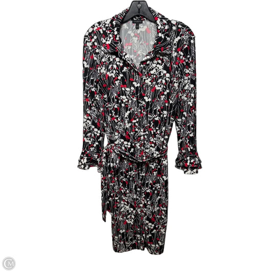 Dress Casual Midi By Talbots In Multi-colored, Size: L