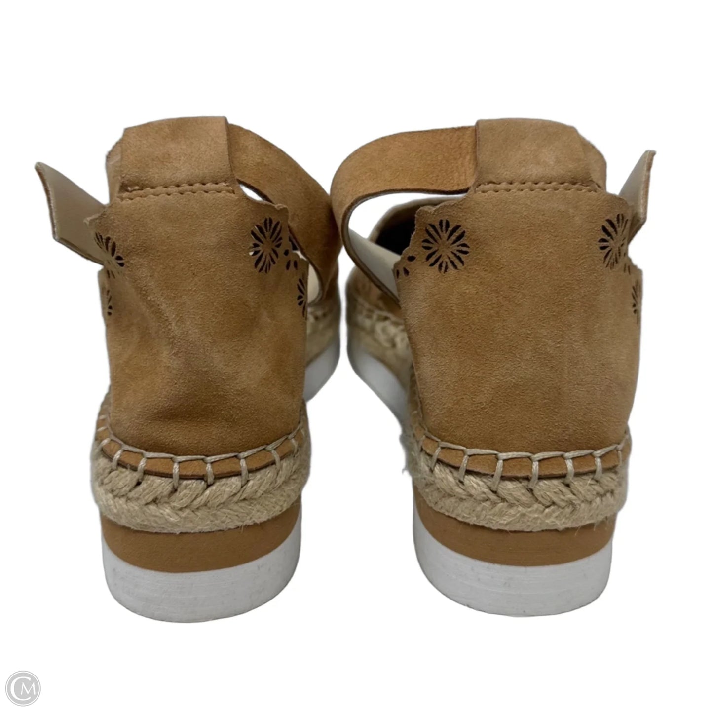 Platform Espadrille Shoes Flats By Vince Camuto In Tan, Size: 7.5