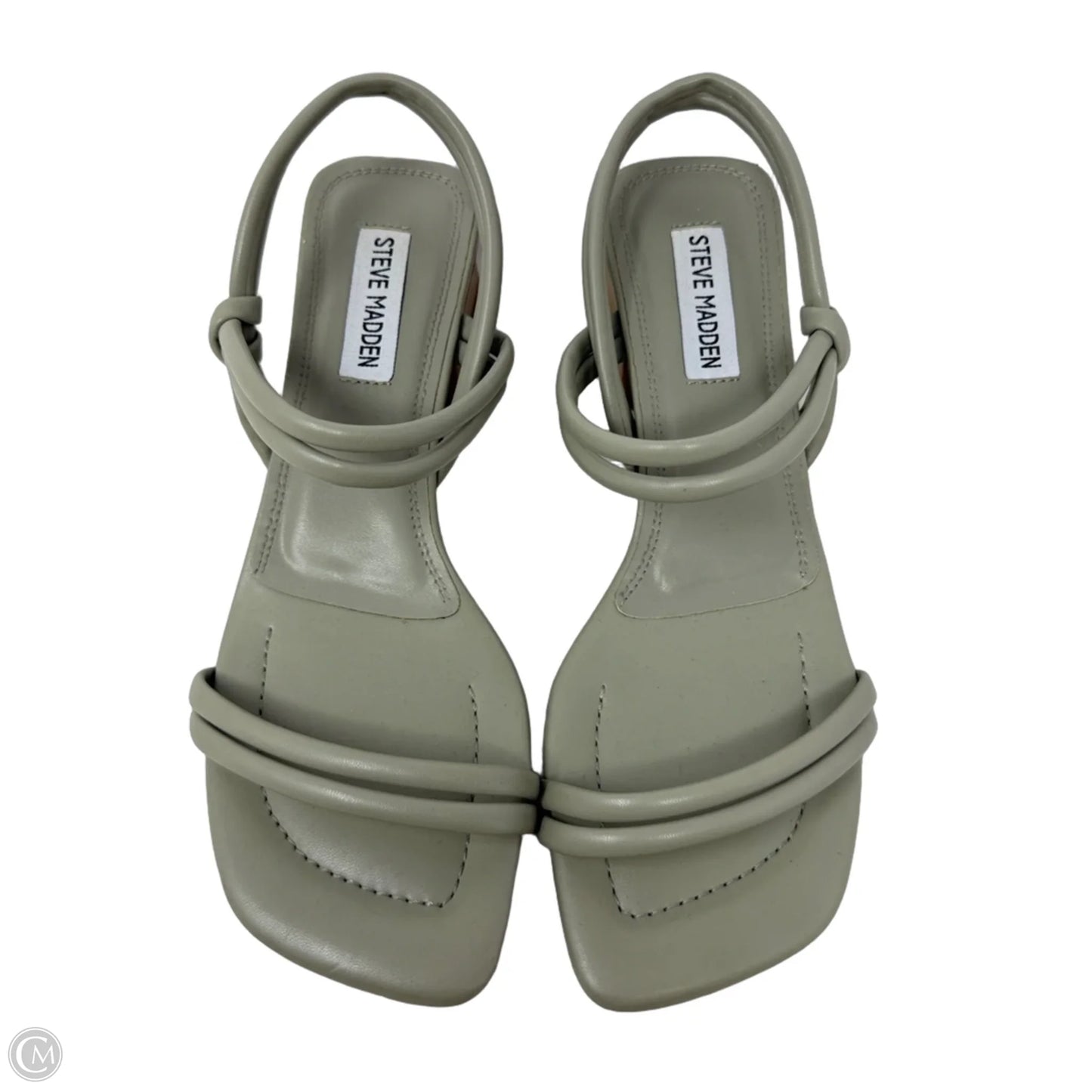 Hattie Block Heel Sandals By Steve Madden In Grey, Size: 7.5