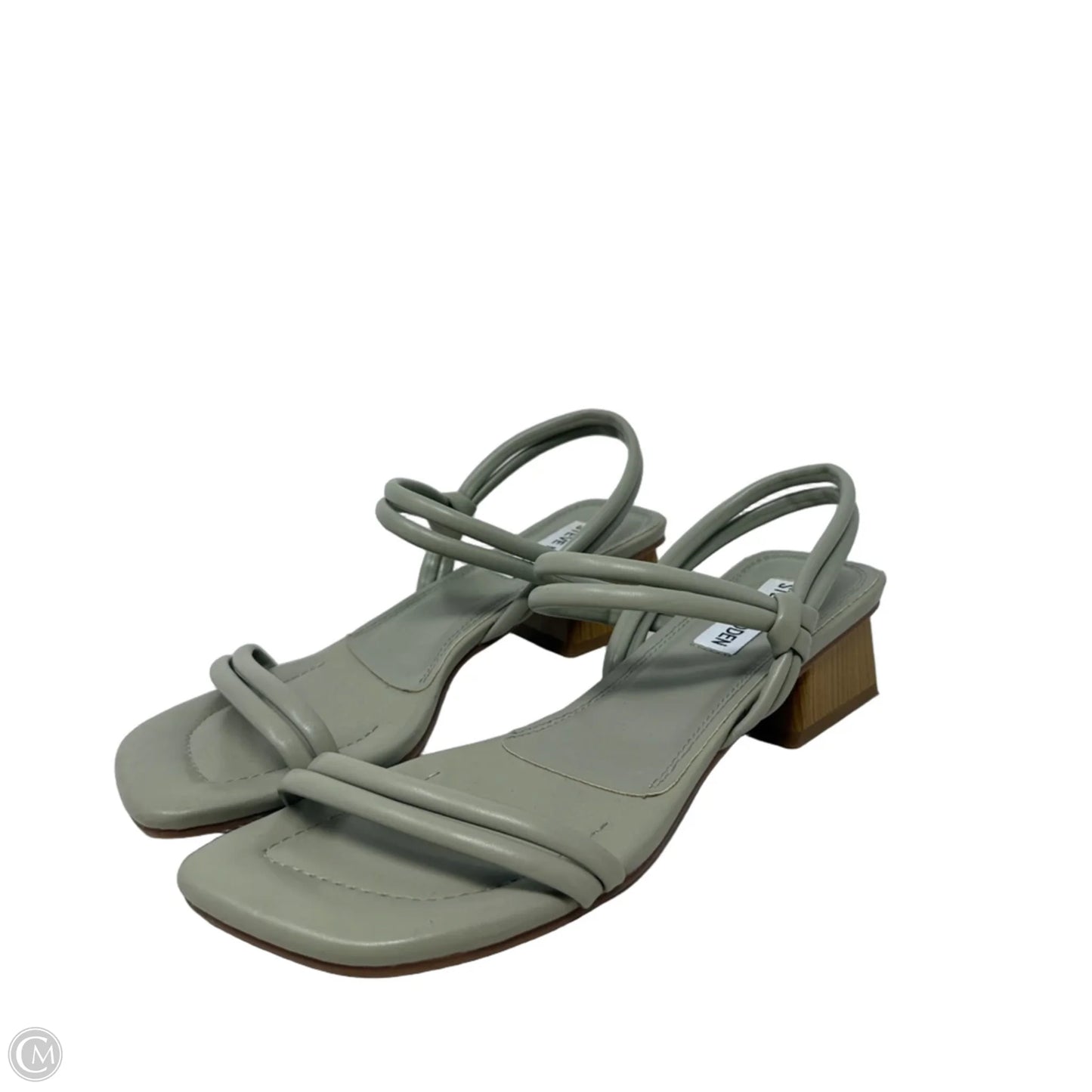 Hattie Block Heel Sandals By Steve Madden In Grey, Size: 7.5