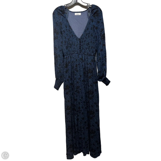 Dress Casual Maxi By In Loom In Black & Blue, Size: S