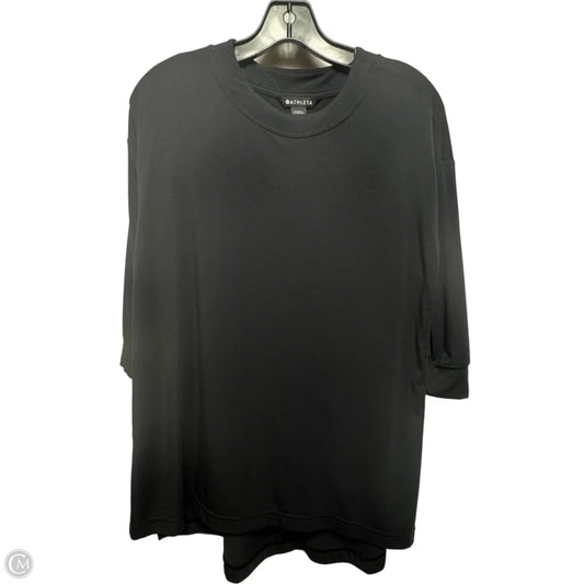 Athletic Top Short Sleeve By Athleta In Black, Size: Xs