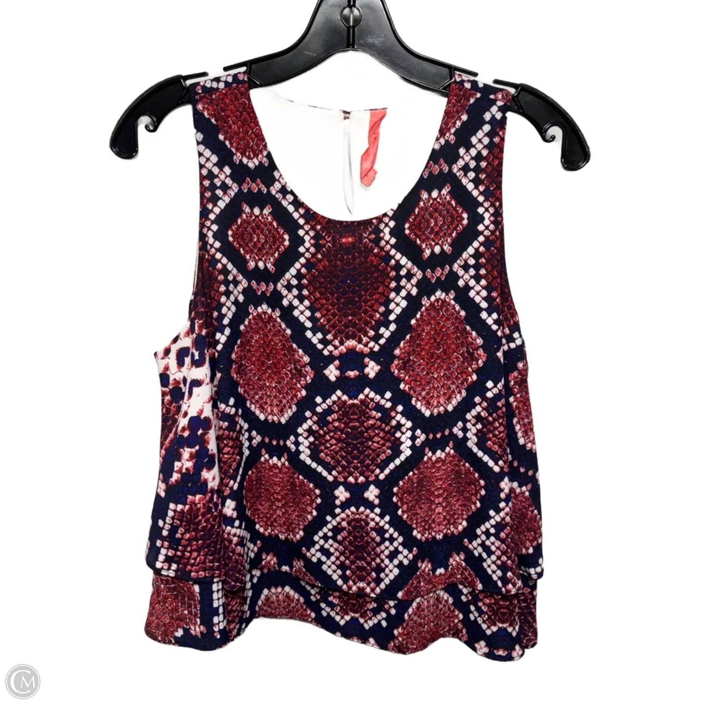 Top Sleeveless By Eight Sixty In Snakeskin Print, Size: M