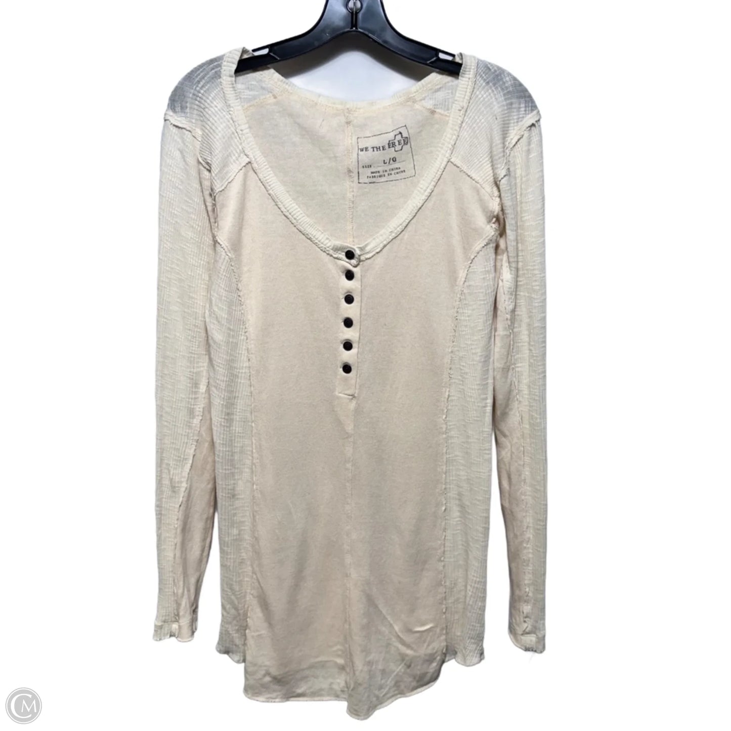 Tunic Long Sleeve By We The Free In Cream, Size: L