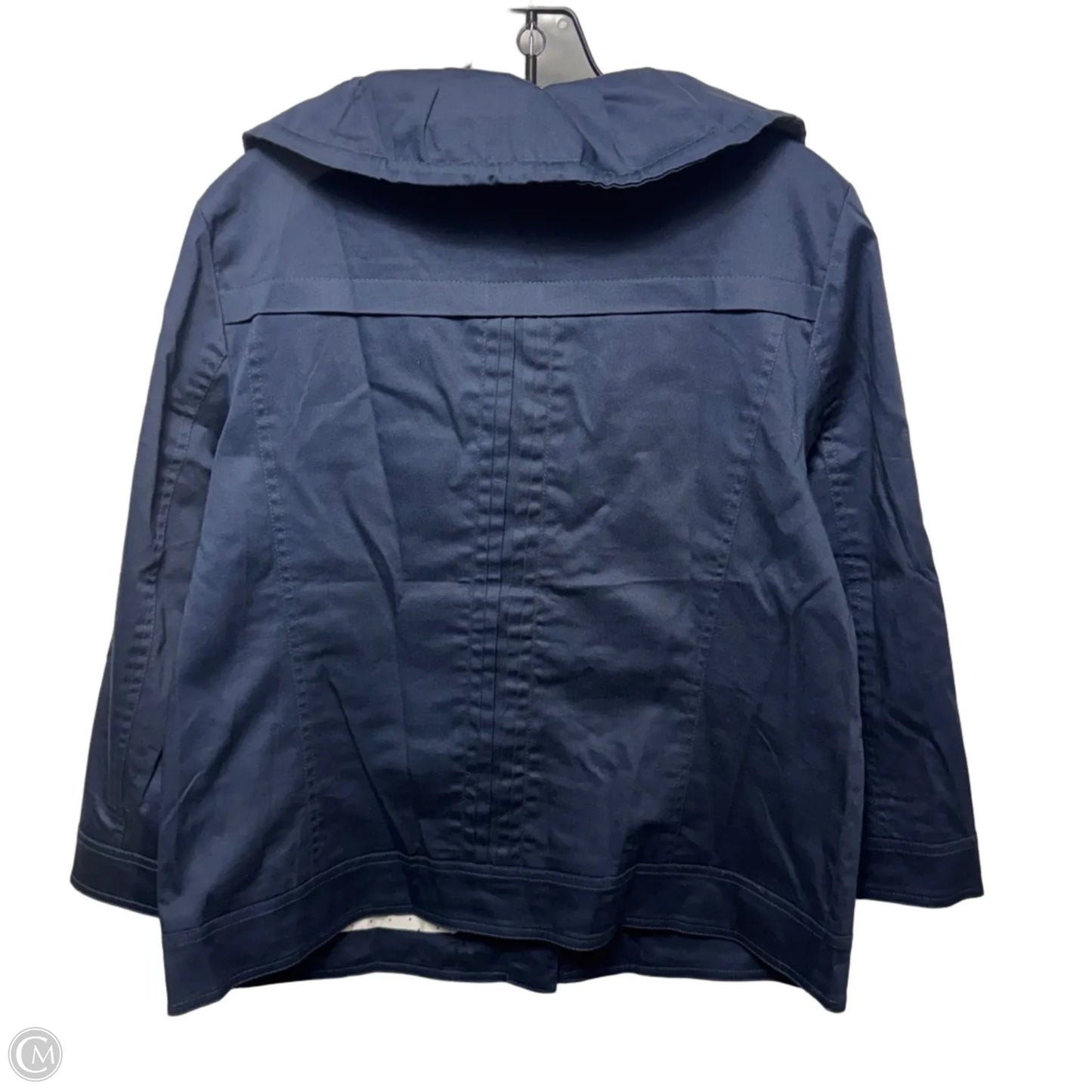 Jacket Designer By Sandro Sportswear In Navy, Size: L