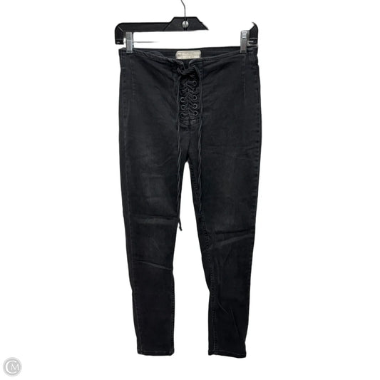 Jeans Skinny By Free People In Black, Size: 4/27