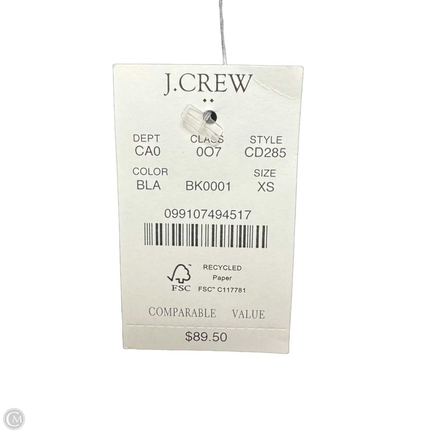 Top Sleeveless By J. Crew In Black, Size: Xs