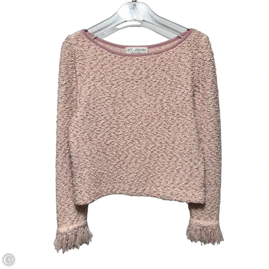 Sweater Luxury Designer By St John Collection In Pink, Size: 4