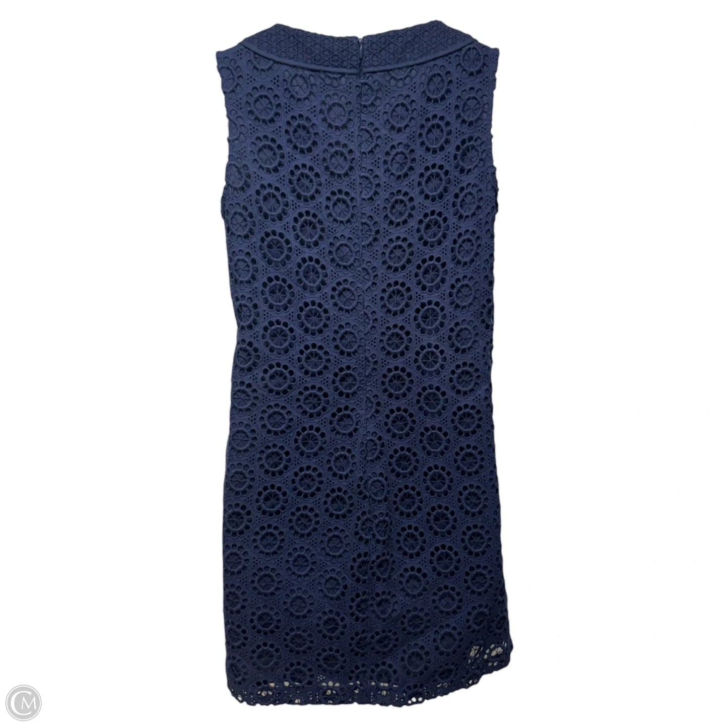 Maple Sleeveless Eyelet Cotton Shift Dress By Trina Turk In Navy, Size: 8