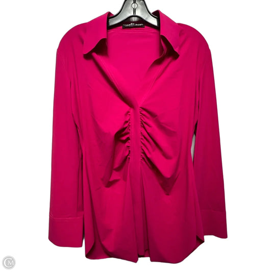 Top Long Sleeve By Chiara Boni In Pink, Size: 8