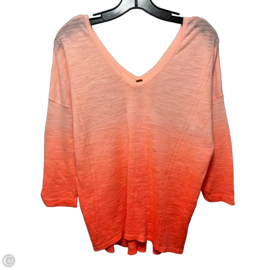 Knit Top Long Sleeve By Free People In Ombre Print, Size: 8